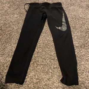 Nike leggings black womens medium